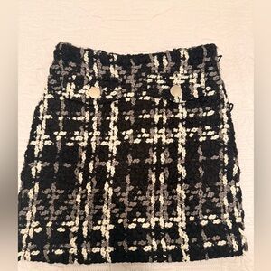 Haute Rouge Tweed Knit Mini Skirt
